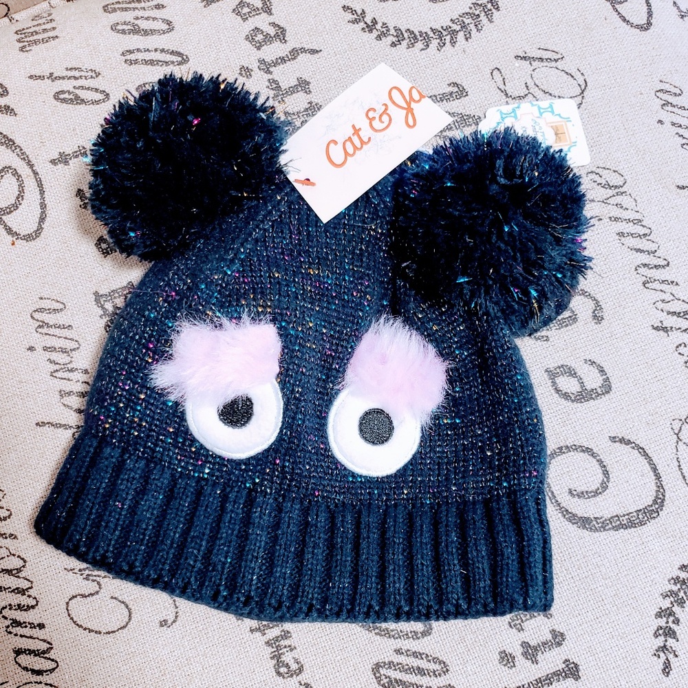 🍭4 for $20🍭Cat & Jack kids knit hat/mitten set - Picture 2 of 3